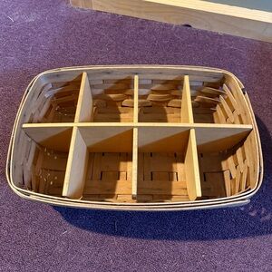Vintage | Longaberger 1993 Handwoven Divided Basket
